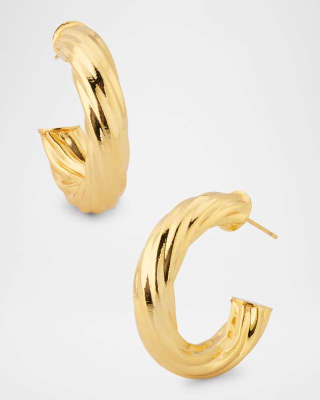 Rippled Hoop Earrings